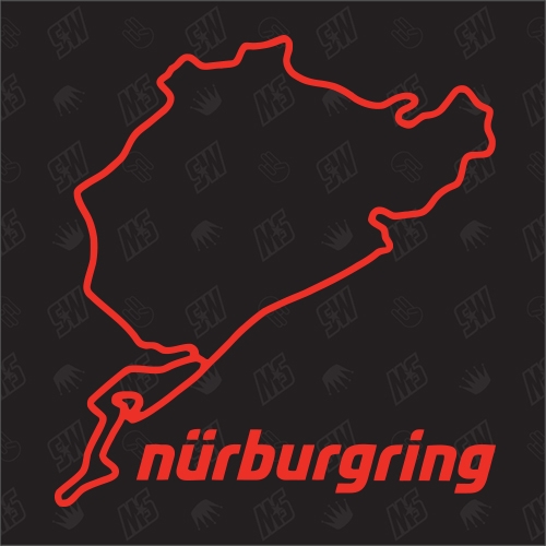 Nürburgring Version 2 - Sticker, Grüne Hölle, Racetrack