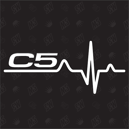 C5 Herzschlag - Sticker