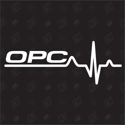 Opel OPC Herzschlag - Sticker