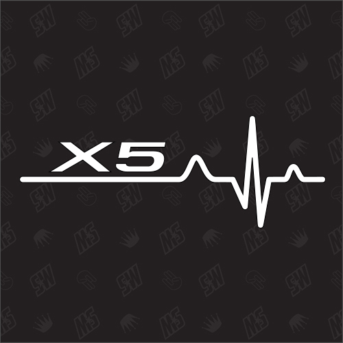 X5 Herzschlag - Sticker