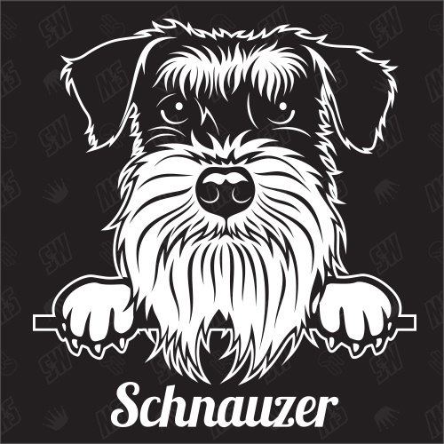 Schnauzer Version 1 - Sticker, Hundeaufkleber, Autoaufkleber