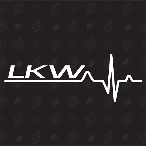 LKW Herzschlag - Sticker