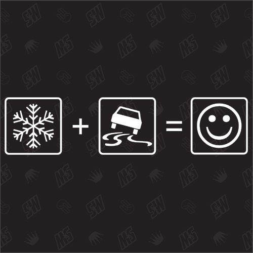 Winter + Drift = Smiley - Sticker