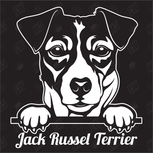 Jack Russel Terrier Version 1 - Sticker, Hundeaufkleber, Autoaufkleber
