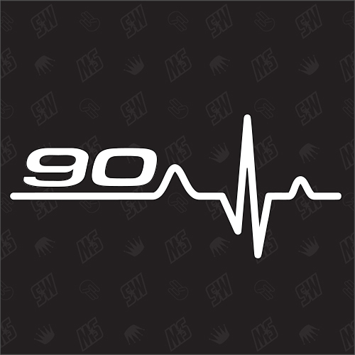 90 Herzschlag - Sticker