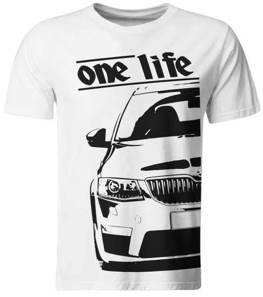 one life - T-Shirt / Skoda Octavia 5E RS