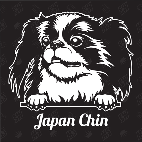 Japan Chin Version 1 - Sticker, Hundeaufkleber, Autoaufkleber