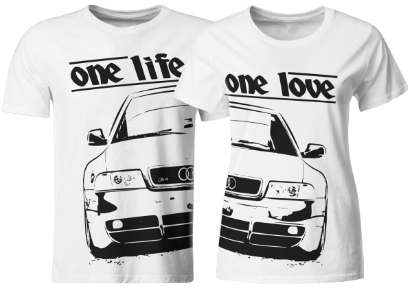 one life - one love - Partner T-Shirts Audi S4 B5