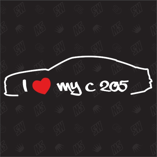 I love my Mercedes C205 - Sticker,ab Bj 2019