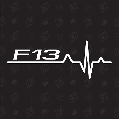 F13 Herzschlag - Sticker, Tuning Fan Aufkleber, BMW