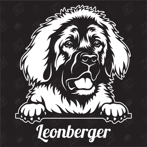 Leonberger Version 2 - Sticker, Hundeaufkleber, Autoaufkleber