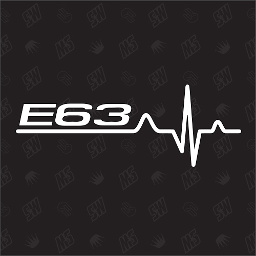 E63 Herzschlag - Sticker, Tuning Fan Aufkleber, BMW