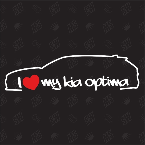 I love my Kia Optima Sportswagon - Sticker, ab Bj. 15, Kombi, JF
