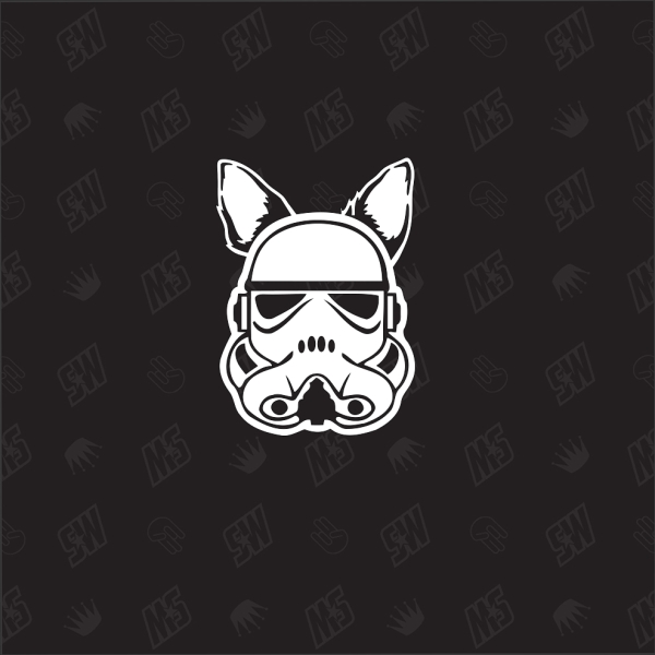 Star Wars Family - 1 Hund einzeln Version 2 - Sticker, Hundeohren