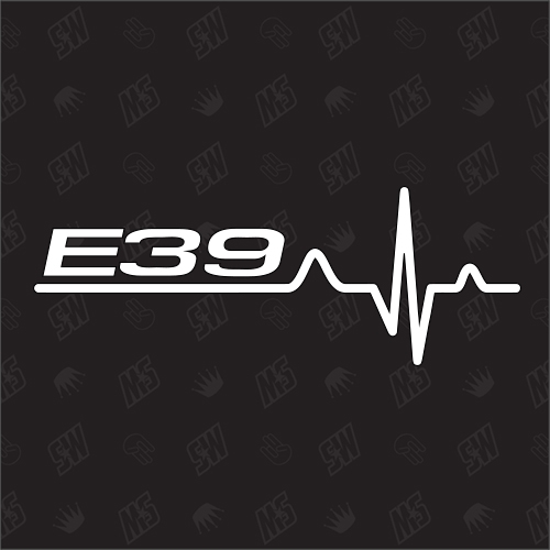 E39 Herzschlag - Sticker, Tuning Fan Aufkleber, BMW