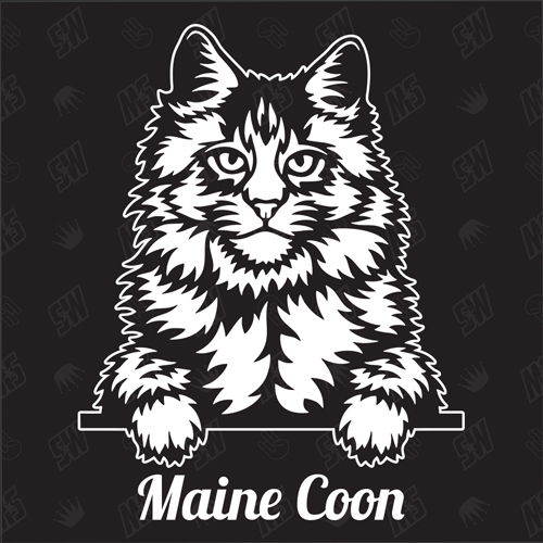 Maine Coon - Sticker, Aufkleber, Katzenaufkleber, Cat