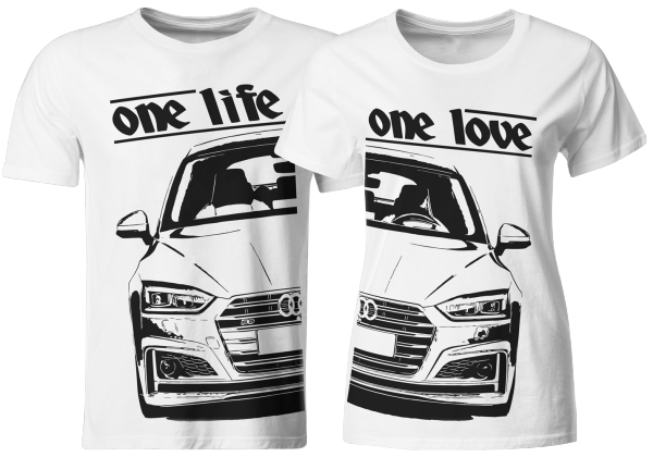 one life - one love - Partner T-Shirts Audi S5 F5