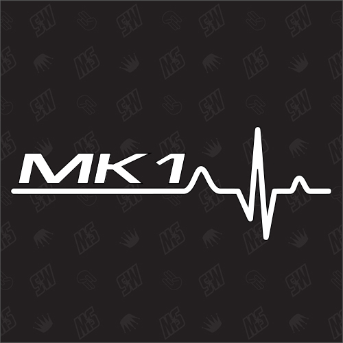MK1 Herzschlag - Sticker kompatibel mit Ford