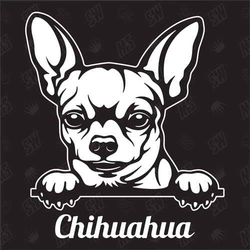 Chihuahua Version 12 - Sticker, Hundeaufkleber, Autoaufkleber