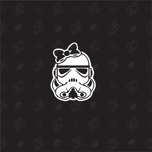 Star Wars Family - 1 girl einzeln - Sticker