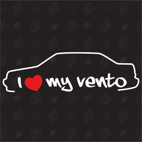 I love my Vento - Sticker kompatibel mit VW - Baujahr 1992 - 1998