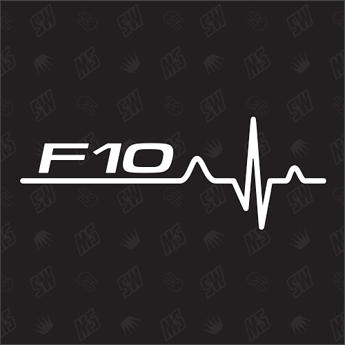 F10 Herzschlag - Sticker, Tuning Fan Aufkleber, BMW