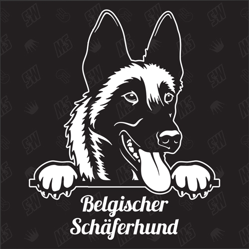 Belgischer Schäferhund Belgian Malinois Version 7 - Sticker, Hundeaufkleber, Autoaufkleber