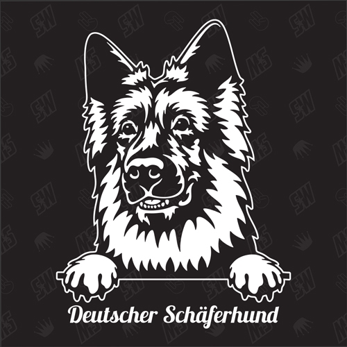 Deutscher Schäferhund Version 5 - Sticker, Hundeaufkleber, Autoaufkleber