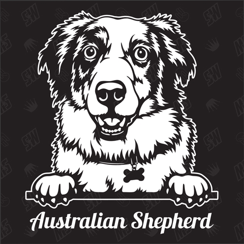 Australian Shepherd Version 3 - Sticker, Hundeaufkleber, Autoaufkleber