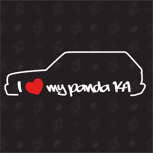 I love my Fiat Panda 141 - Sticker Bj.1980 - 2003