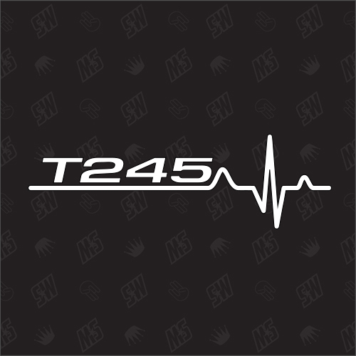 T245 Herzschlag - Sticker kompatibel mit Mercedes Benz