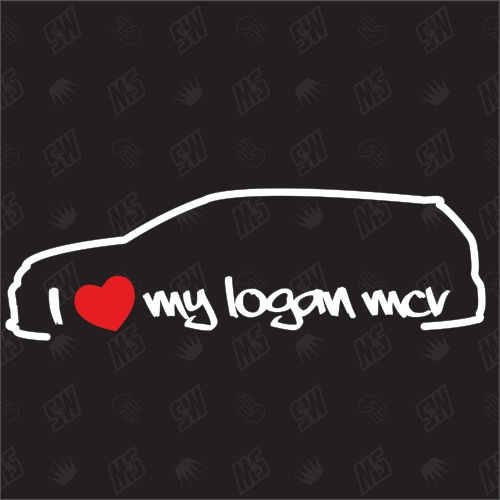 I love my Logan MCV - Sticker - Baujahr 2013