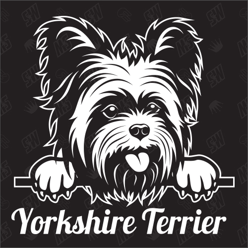 Yorkshire Terrier Version 2 - Sticker, Hundeaufkleber, Autoaufkleber