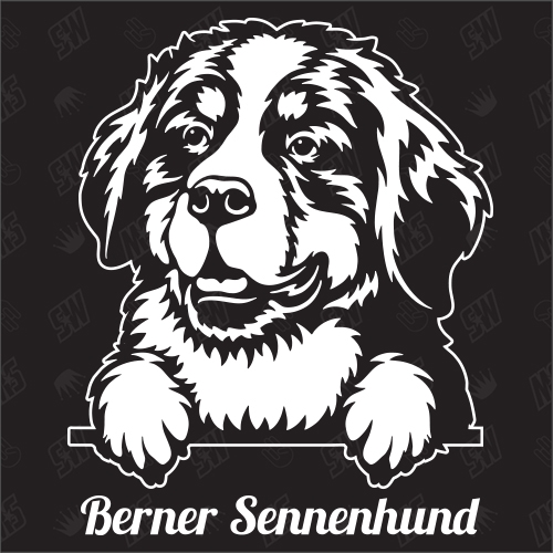 Berner Sennenhund Version 2 - Sticker, Hundeaufkleber, Autoaufkleber