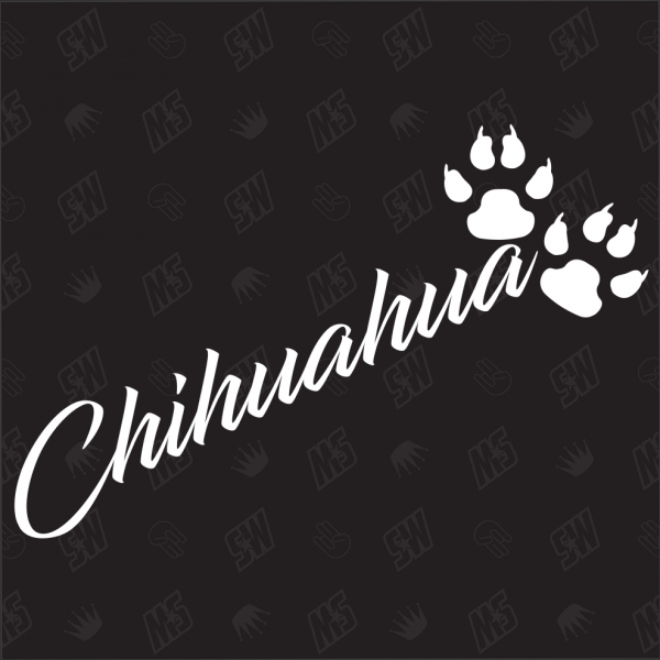 Chihuahua - Sticker, Hundesticker, Pfoten