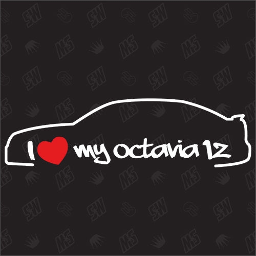 I love my Octavia 1Z Limousine - Sticker - Baujahr 2004 - 2012