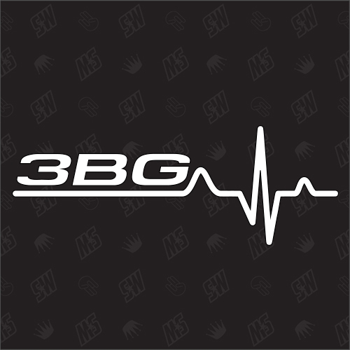 3BG Herzschlag - Sticker