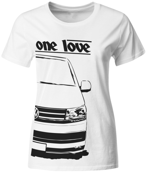 one love - T-Shirt (Girls) - VW T6 Bus Weiß / XL