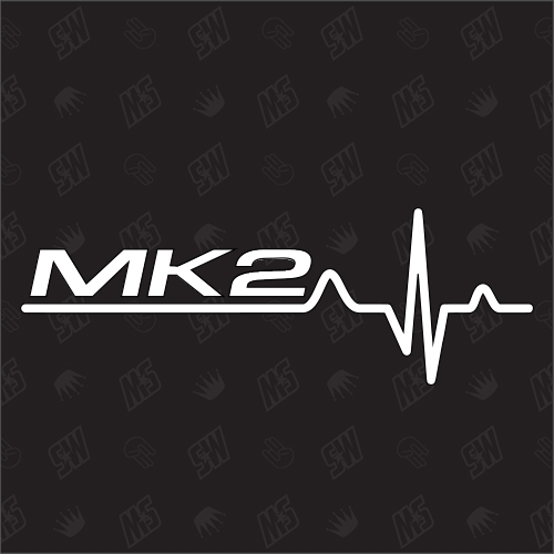 MK2 Herzschlag - Sticker