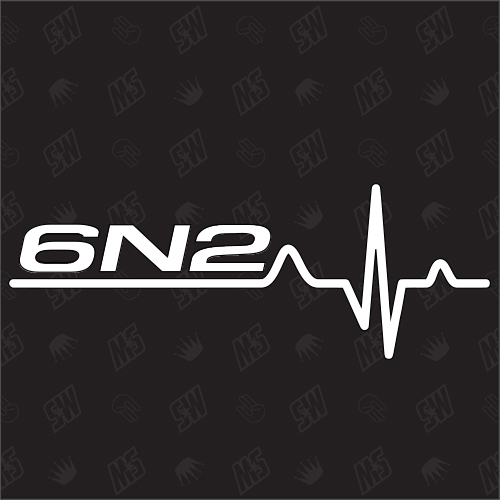 6N2 Herzschlag - Sticker