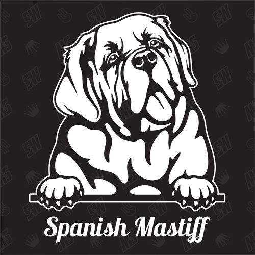 Mastiff Version 2 - Sticker, Hundeaufkleber, Autoaufkleber
