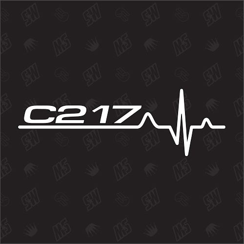 C217 Herzschlag - Sticker kompatibel mit Mercedes Benz