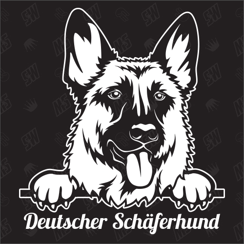 Deutscher Schäferhund Version 3 - Sticker, Hundeaufkleber, Autoaufkleber