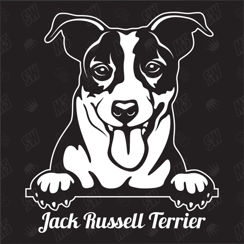 Jack Russel Terrier Version 3 - Sticker, Hundeaufkleber, Autoaufkleber
