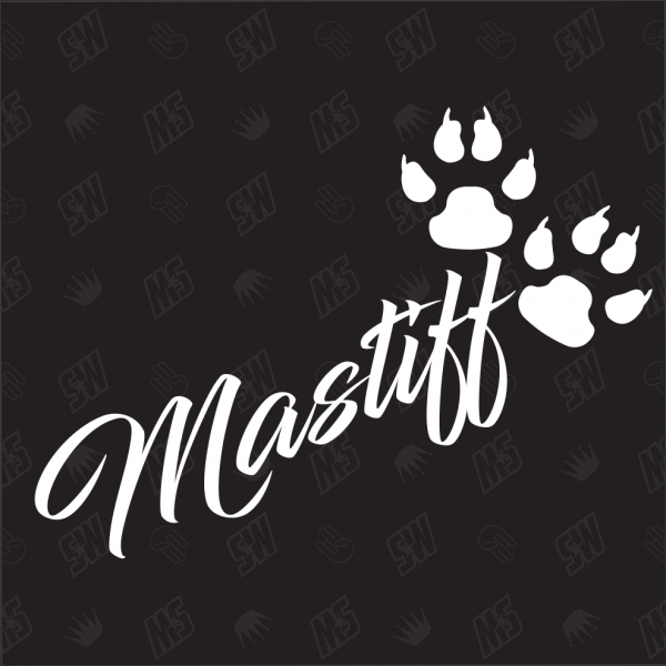 Mastiff - Sticker, Hundesticker, Pfoten