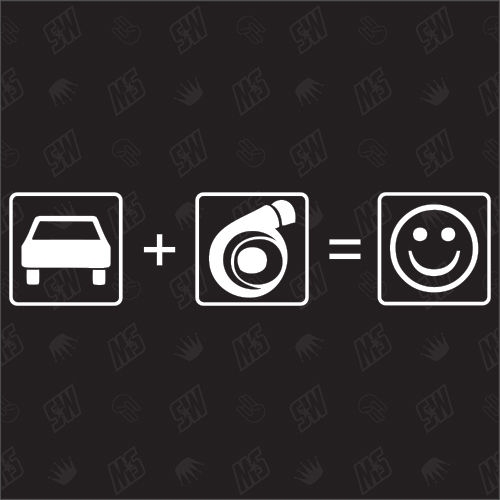 Auto + Turbo = Smile - Sticker