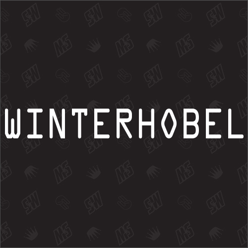 Winterhobel - Sticker, Aufkleber