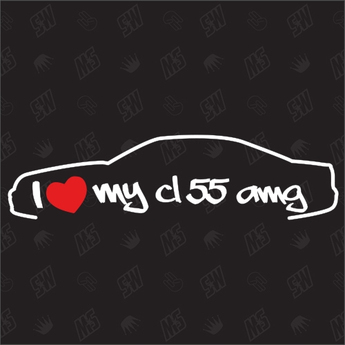 I love my Mercedes W215 CL55 AMG - Sticker BJ 2005