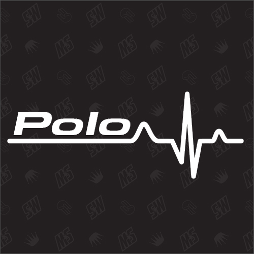 Polo Herzschlag - Sticker kompatibel mit Sport