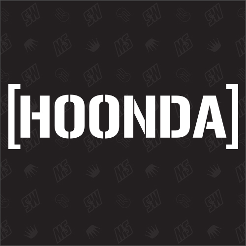 Hoonda Hoonigan Honda Logo - Sticker